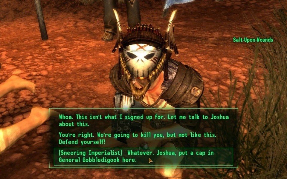 Fallout: New Vegas original English dialogue
